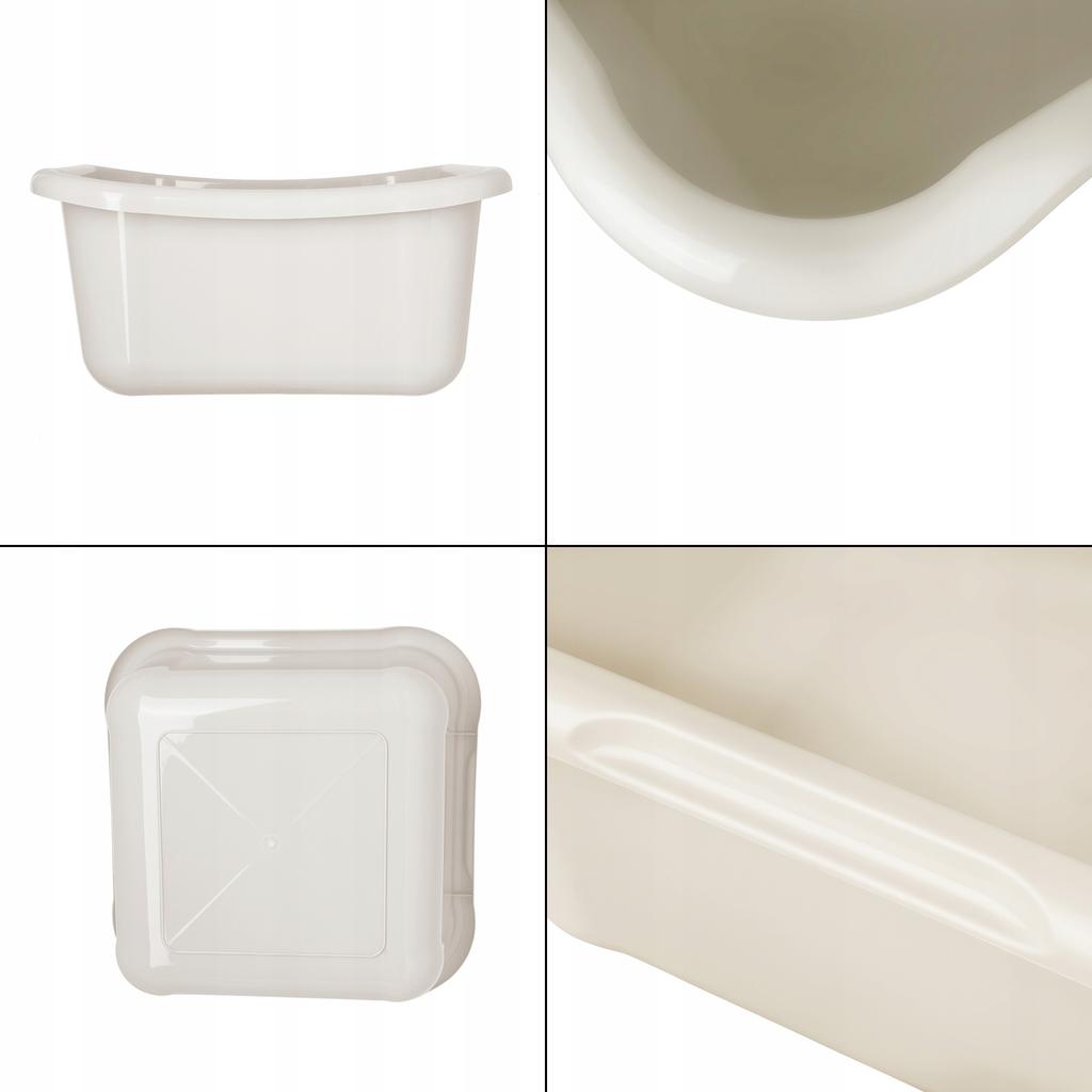 KADAX Square Bowl Plastic Basin Large With Handles