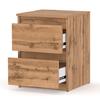 Loft Bedside Cabinet 40 Cm Oak Wotan Large Bedside Table Nakastlik For Bedroom