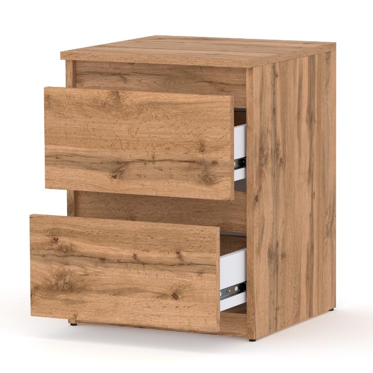 Loft Bedside Cabinet 40 Cm Oak Wotan Large Bedside Table Nakastlik For Bedroom