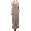 Women's Solid Color Loose Pocket Long Skirt Pure Color Loose Pockets Long Dress