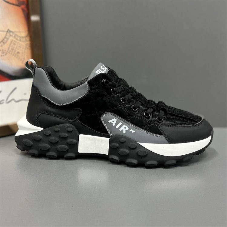 Sneakers men's 2025 new men's casual shoes Forrest Gump shoes running sneakers platform comfortable dad trendy shoes