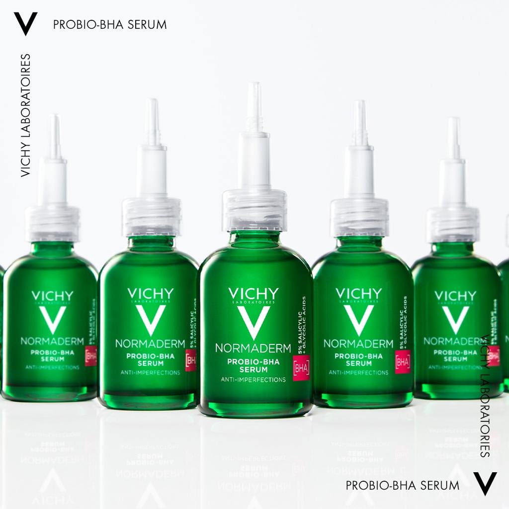 Vichy Normaderm Probio-BHA Anti-Imperfection Serum 30ml for Oily & Acne-Prone Skin, Oil Control, Blemish Treatment, Pore Refining
