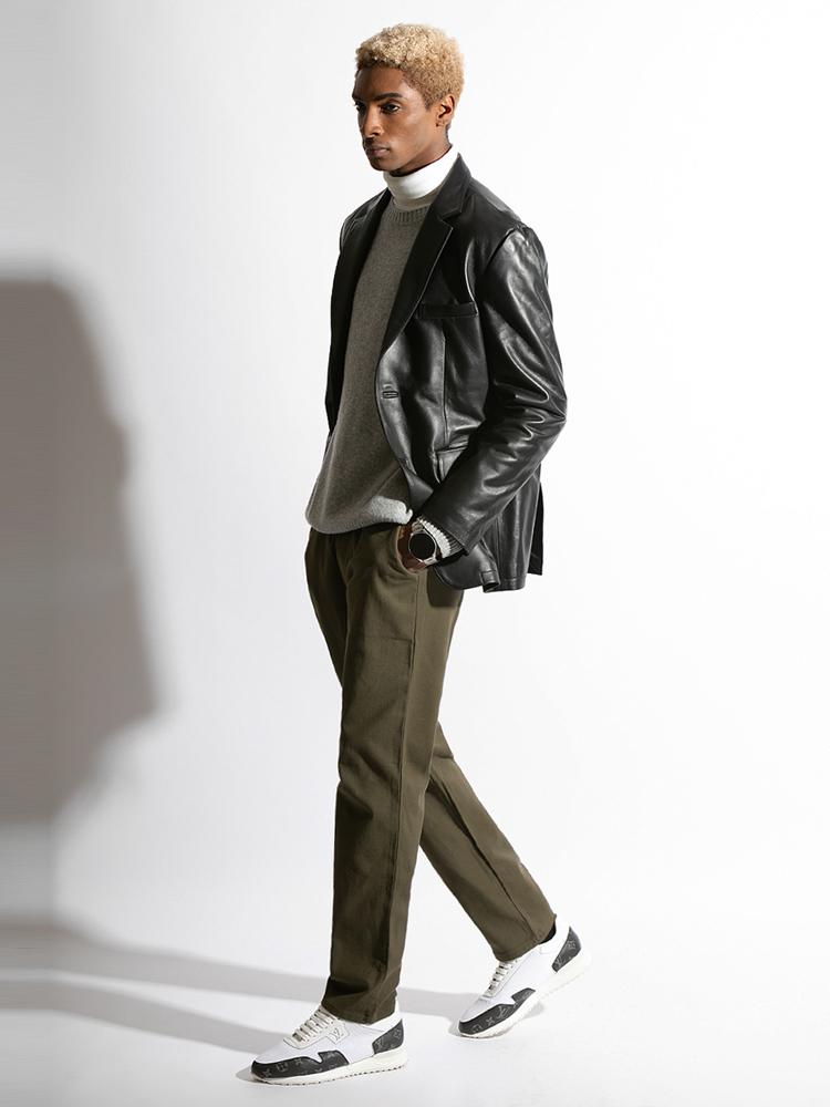 Seuteulaikeu Str Relax Casual Chins (Khaki)
