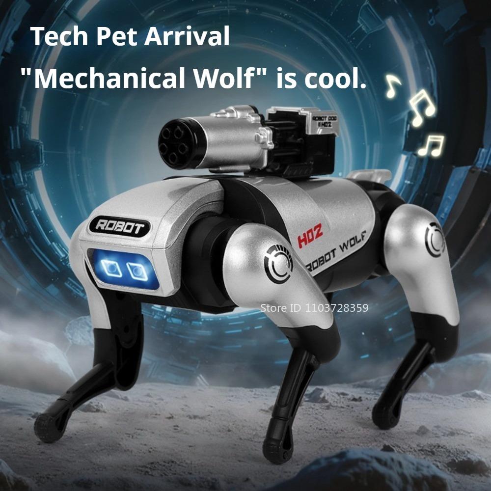 14.5cm Robot Kurt Oyuncak Modelleri Alaşım Döküm Yürüyen Robot Dokunma Algılama Ses Işık Elektronik Evcil Hayvan Köpekler Çocuklar Yetişkinler İçin Hediyeler