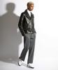 Seuteulaikeu Elegant One-Pleated Trousers (Grey)
