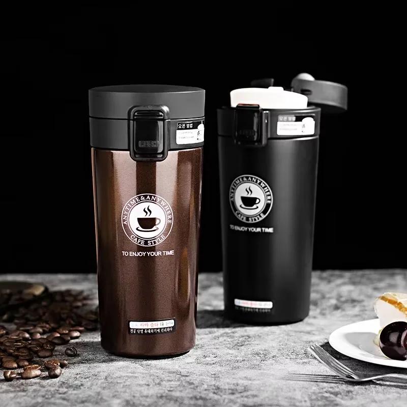 

500ML Thermal Mug Double Wall 304 Stainless Steel Coffee Cup Tea Vacuum Flask Thermos Water Bottle Leak-proof Thermos Mug Coffee 500ml