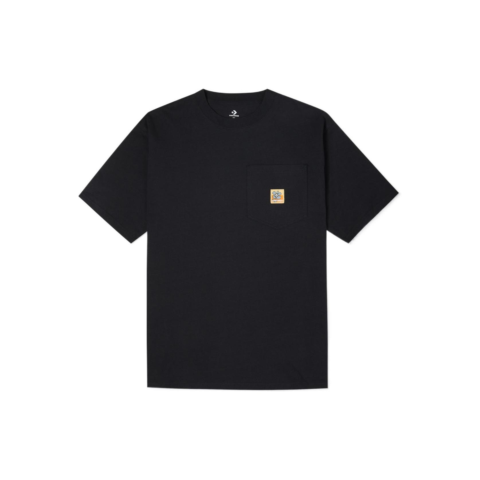 Converse Pocket Tee Asia Sizing Black Men s 10022931-A01 S