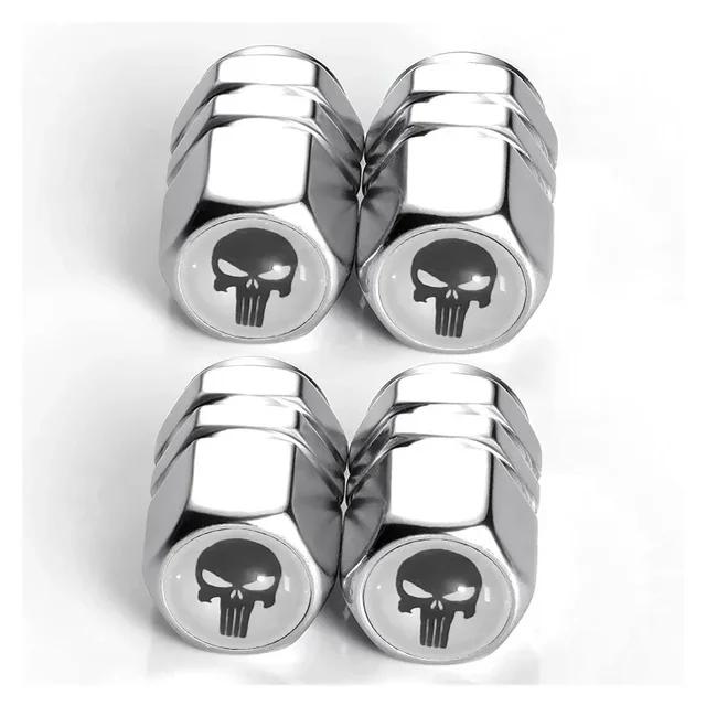 Aluminum Car Tire Valve Stem Caps Wheel Nipple Cover AirCover Tire Valve Cap Set for Cars SUVs Bike Trucks and Motorcycles Tools