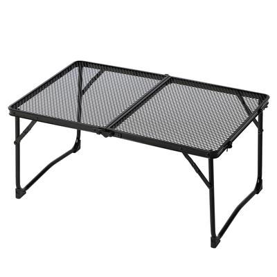 TIMBER RIDGE Outdoor Table, Camping Table, Mesh Table, Folding Table, Low Type, Camping Equipment, Lightweight, Compact Storage, Solo Table, Mesh,