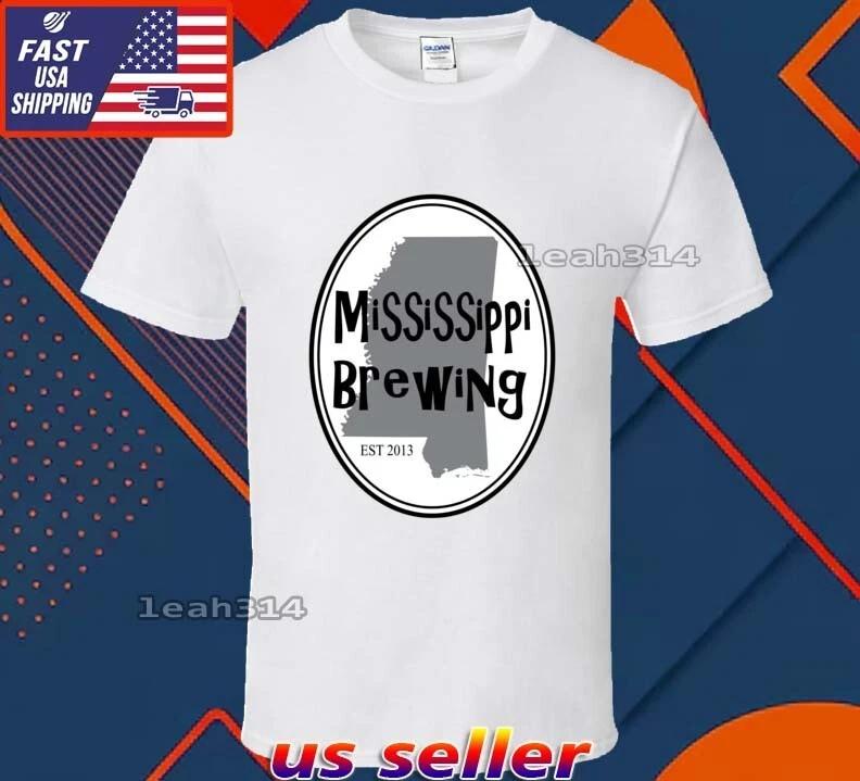 New Shirt Mississipi Brewing Logo T-Shirt Funny American Usa Unisex Size S-5XL 3XL
