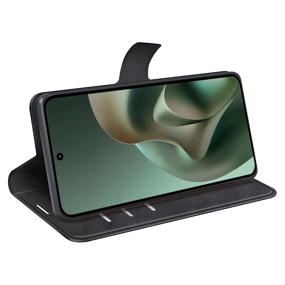 For Motorola Moto G67 Power 5G Stand Case Anti-Scratch Calf Texture Leather Phone Cover