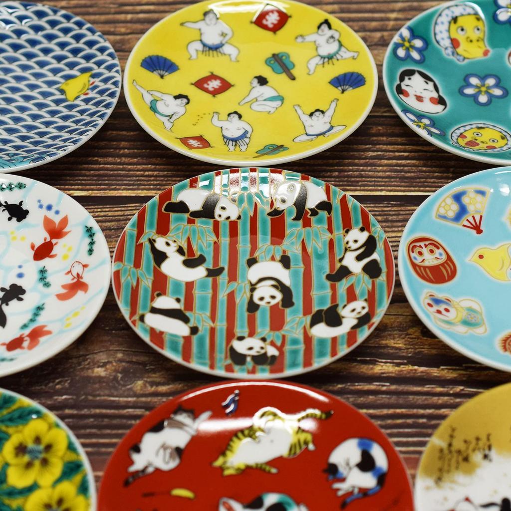 Waza no Kura Stylish Kutani ware auspicious small panda small serving branded Japanese - plates, plates, design, ceramic, plates, plates, tableware.