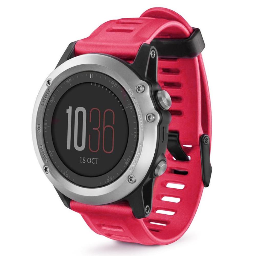 Nouvelle mode 26 mm Largeur Sports de plein air Bracelet de montre en silicone de remplacement bracelte montre pour Garmin Fenix 3 HR bracelet de montre