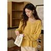 Women's V-Neck Lace-Trimmed Cutout Knit Sweater