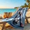 Asciugamano da Spiaggia Cristiano Ronaldo Azione Calcio Asciugatura Rapida Morbido Microfibra Confortevole Leggero Perfetto per Viaggiare Yoga Campeggio e Nuoto