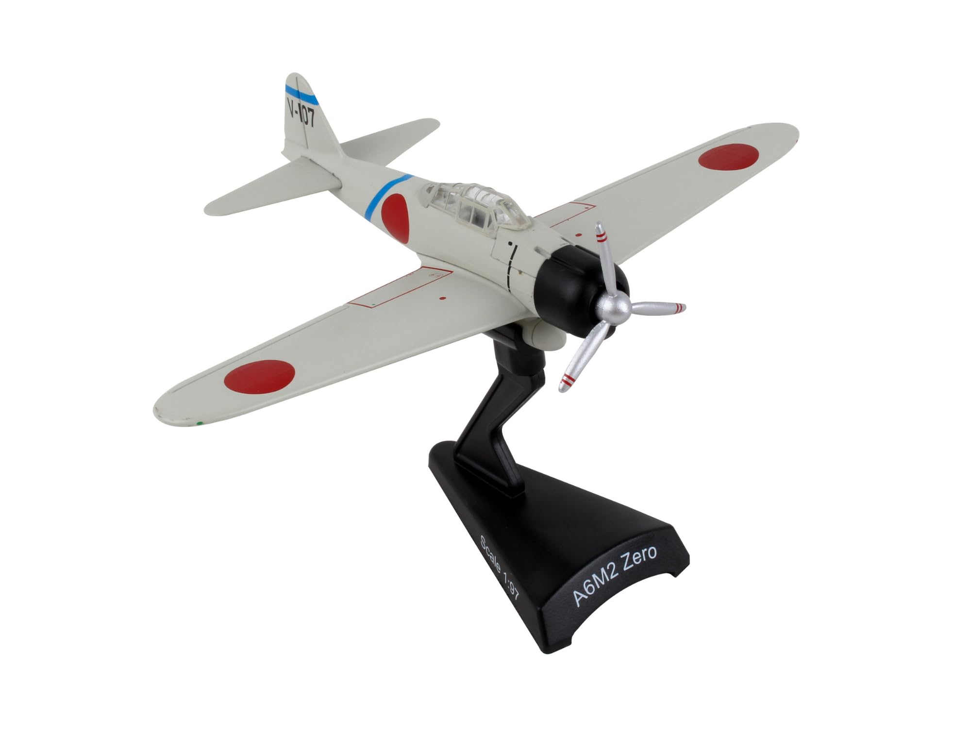 

POSTAGE STAMP Zero Fighter Type 21 by Saburo Sakai 1/97 V-107