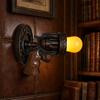 Vintage Wall Sconce Light, Resin Pistol Shaped Statue Night Light, Decorative Indoor Wall Mount Lamp for Bedroom Bedside Living Room Hallway,