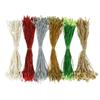 100Pcs/set Polyester Xmas Ball Lanyards Handmade Clothing Tag Rope  Home