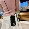 Crossbody Adjustable Lanyard Phone Case for IPhone 16 Pro Max 15 14 13 Wave Edge Necklace Strap Rope Soft Silicone Cover