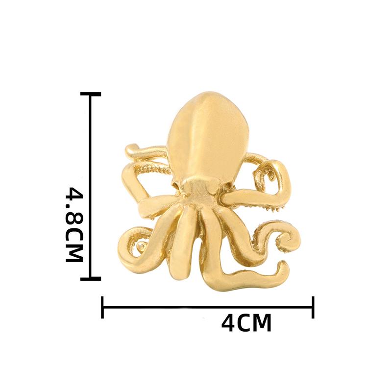 1pc Octopus squid octopus brass door handle cupboard door handle drawer cupboard handle screw hook