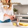 Stainless Steel Wavy Potato Knife: Multifunctional, Corrugated, Thickened Kitchen Tool for Cutting Vegetables