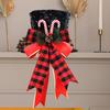 Candy Cane Tree Topper Sequins Candy Decorations Christmas Tree Top Hat For Indoor Outdoor Home Living Room Nursery