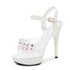 Sandals Women'S Newest Summer Fashion 13Cm Ultra-High Heel Sandals Candy Sexy Sandals Crystal Stiletto Women High Heels2022