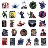52Pcs Marvel Superhero Stickers, Captain America & Iron Man Waterproof Decals, DIY for Luggage, Phone, Tablet, Laptop, Water Bottle
