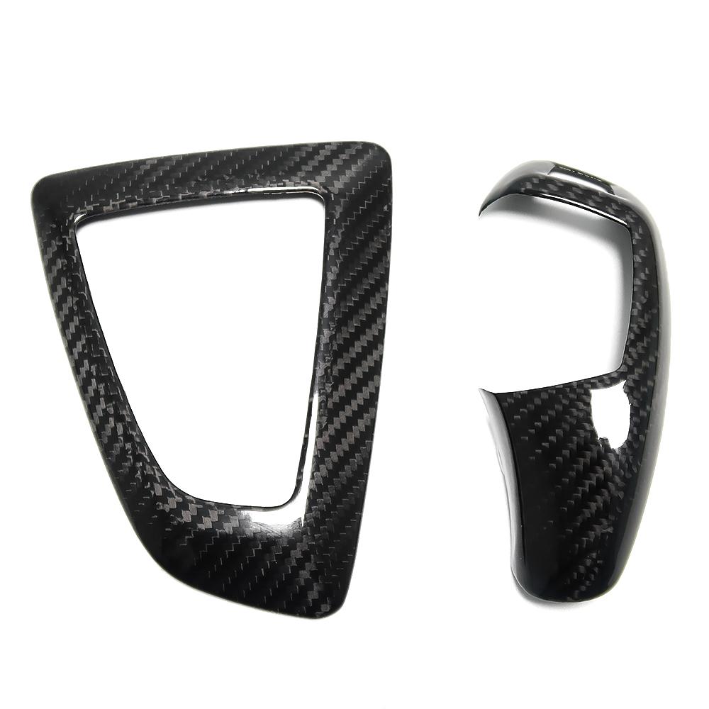 Carbon Fiber for BMW F20 F22 F21 F30 F32 F33 F36 F06 F12 F13 X5 F15 X6 F16 Car Gear Shift Knob Cover Sticker Panel Trim