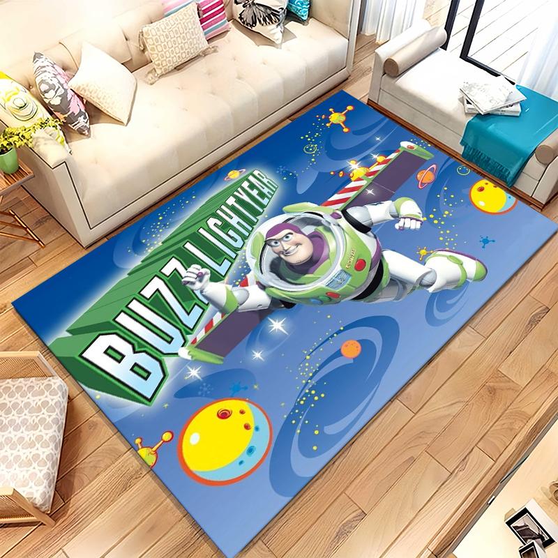 

Toy Story Woody Cartoon Buzz Living Room Non-Slip Area Rug Soft Carpet for Bedroom Kids Playroom Sofa,Home Decor Doormat Gift 40x60cm