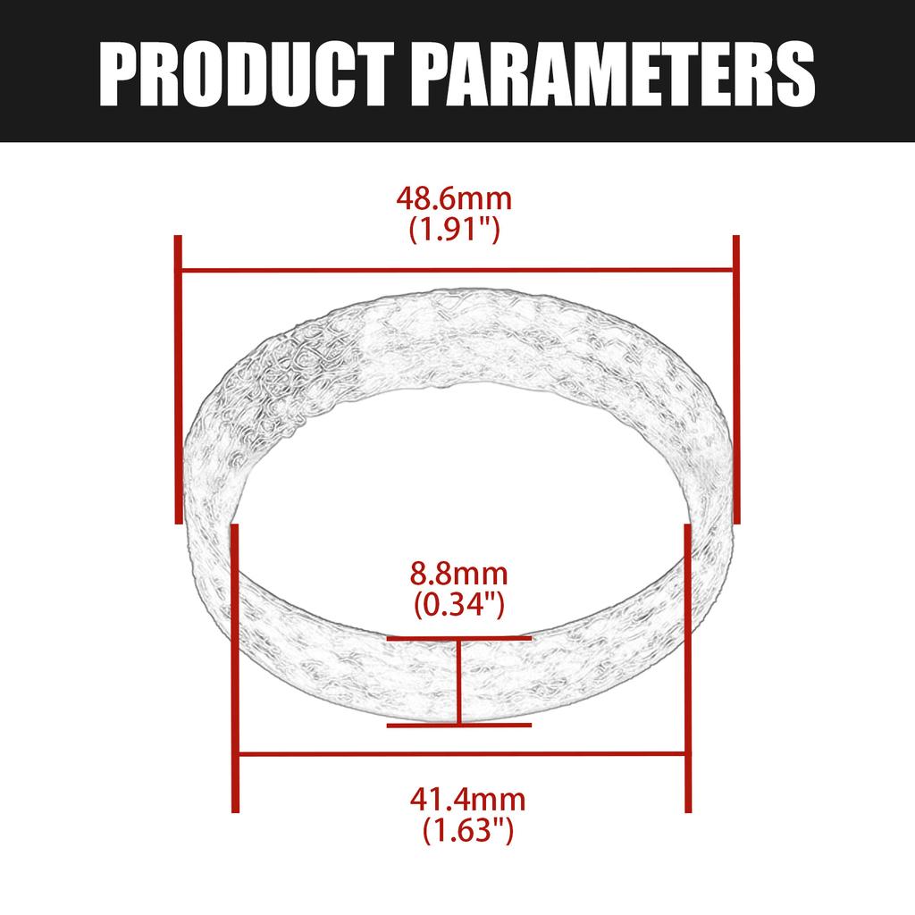 Replacement Crossover Exhaust Seal Gasket Easy To Use Strong Stainless Steel Exhaust Pipe Gasket Fit for Motorcycle