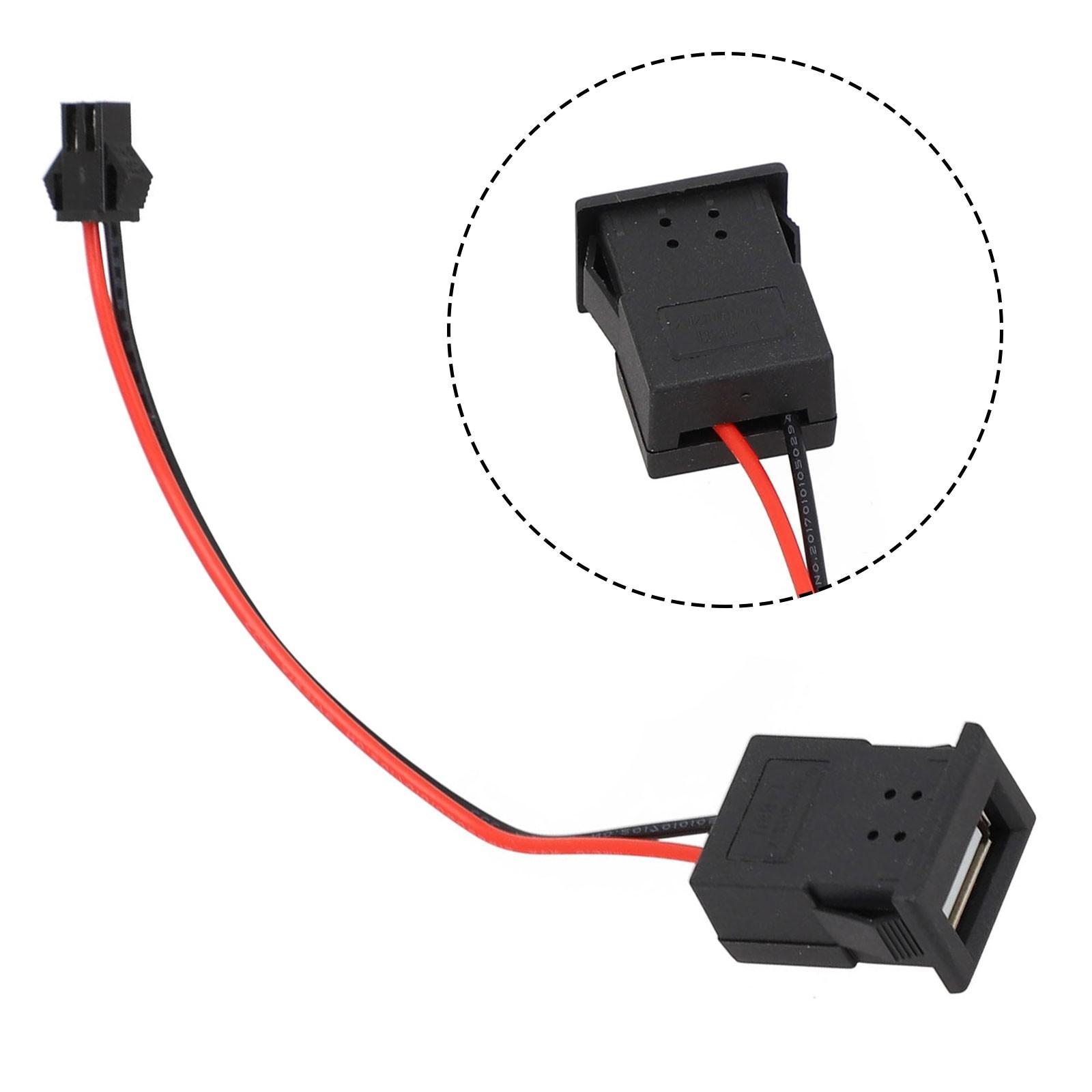 

Черный/белый USB-порт для зарядки Длина кабеля гнезда зарядного устройства чёрный