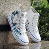 Autumn new men's canvas shoes high-top shoes men's casual cloth shoes trendy versatile fashion men's shoes
