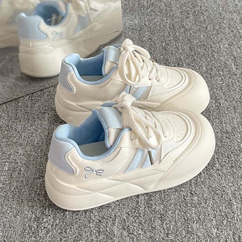 Retro niche board shoes trendy versatile ugly cute big head shoes campus cute little white shoes platform bread shoes women