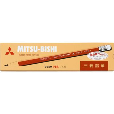 Mitsubishi Set Creioane cu Radieră, 9850 HB, 1 Duzină, K9850HB, Rechizite de Birou