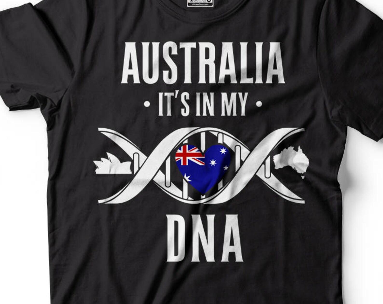 Australia DNA Heritage T-Shirt: Unisex Cotton Tee 4XL
