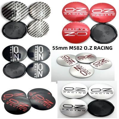 4 Pezzi 55mm M582 Copricerchi Auto Con Logo Emblema Sportivo O.Z OZ Racing Copricoprimozzo Copertura Accessori Styling Per VW Golf Polo
