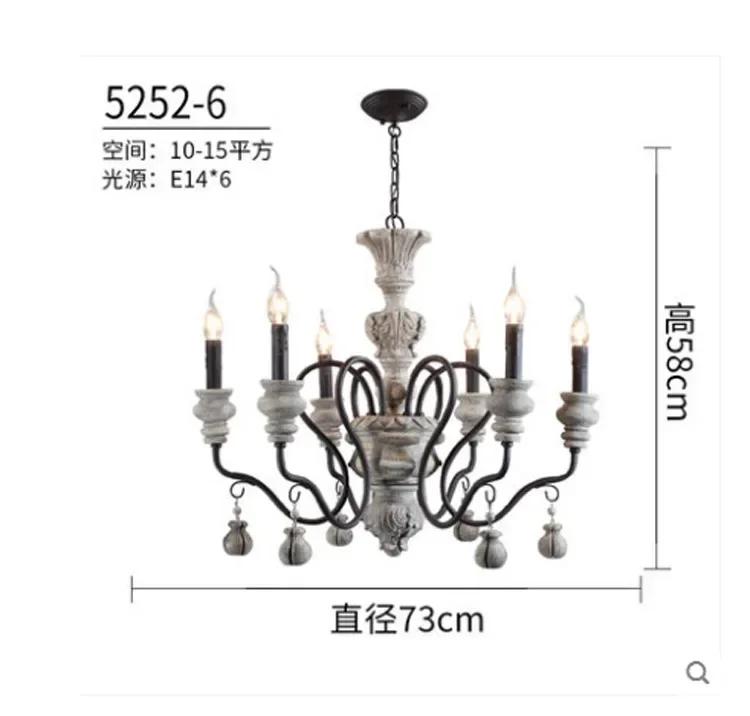 Vintage Black Resin Chandelier Wrought Iron Home Lighting Fixtures For Living Room Lndustrial Metal Rustic Pendant Lamp Modern