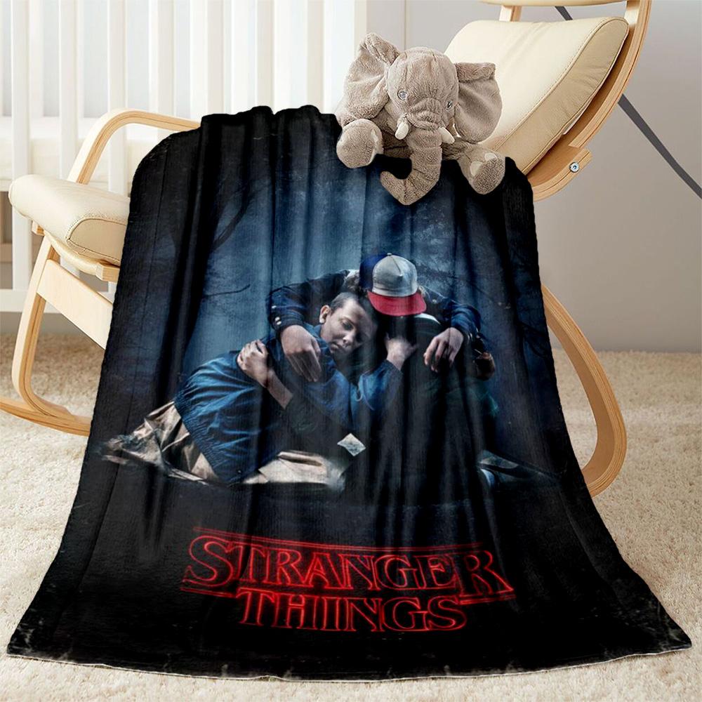 Stranger Things Blanket Suitable for sofas,travel, living rooms also a good gift for friends and family Suitable for all seasons.