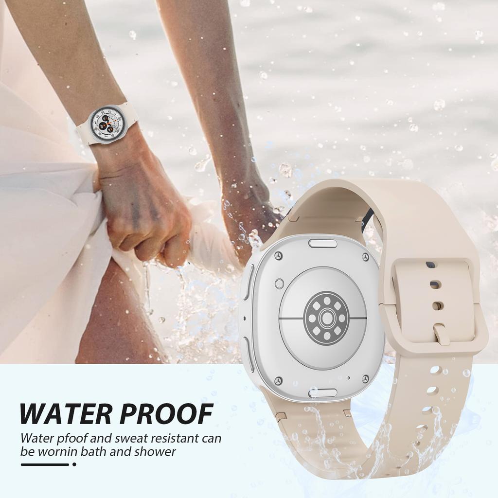 Sport Silicone Band For Samsung Galaxy Watch 8 Strap 44mm 40mm Accessories correa pulseira Bracelet Galaxy Watch 8 classic 46mm