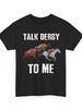Men's T-Shirt Talks About the Derby Give Me a Kentucky Jockey Club T-shirt - a Vintage Derby-patterned Shirt Featuring Running Horses and Jockeys, Fas