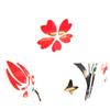 3D Plum Blossom Vase Wall Sticker Living Room TV Background Decal Mural Decor