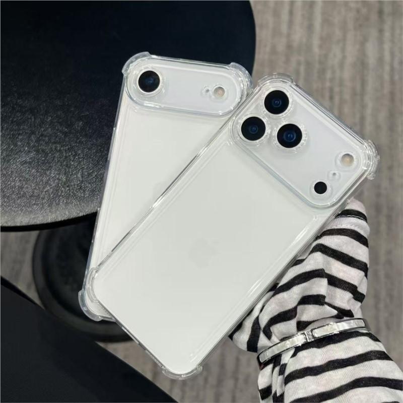 Air Bag Shockproof Transparent Phone Case for iPhone 17 Pro 16 14 12 13 15 11 Pro Max Plus X XR XS Max Crystal clear Cover
