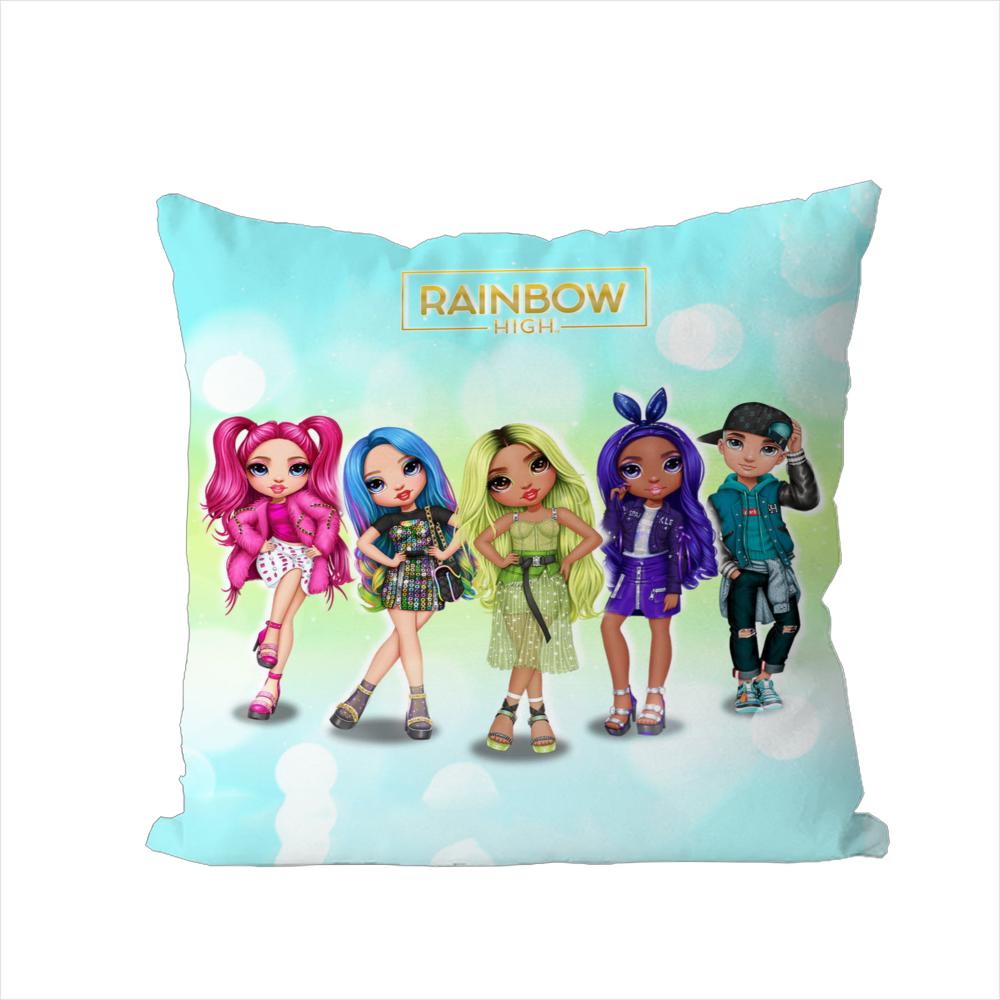 

Rainbow High Pillow Case For Car Sofa Decorative Home Doublesided Print Plush Square Throw Pillow Cushion Cover 30x30cm