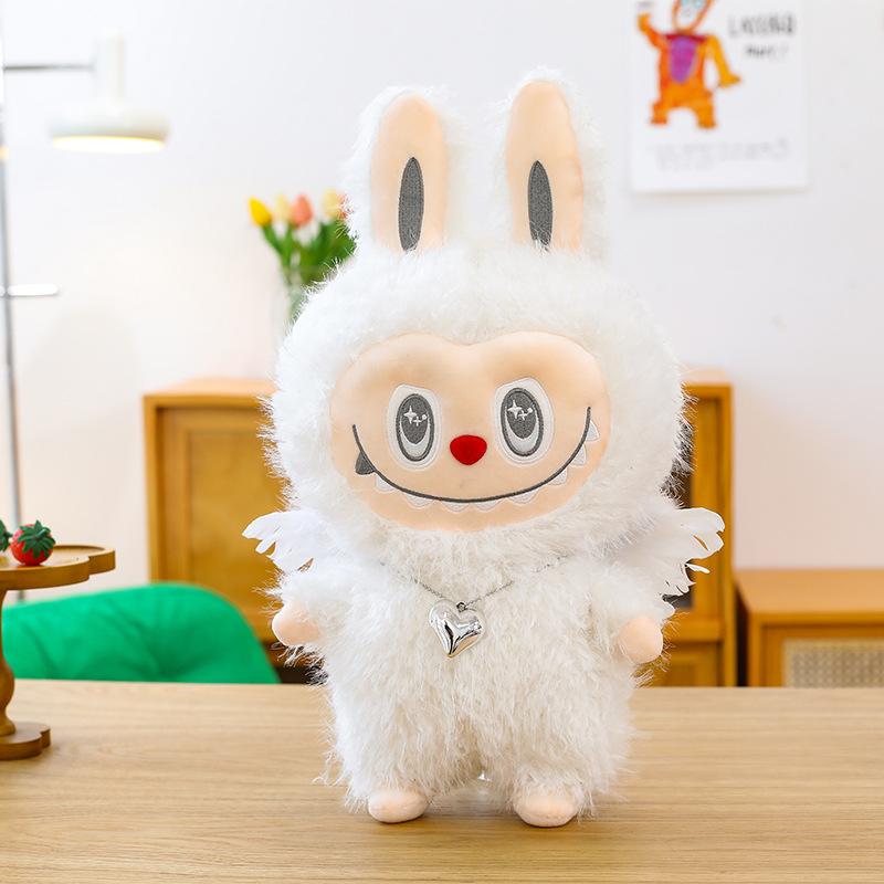 

Новые плюшевые игрушки Rabbu Doll Pop Mart Кукла Labubu Тряпичная кукла Подушка Архангел 35 cm [0.26kg]