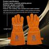 Welding Gloves, High Temperature Resistant Cowhide Oven Mitts, Heat Insulation, Fireproof Gloves