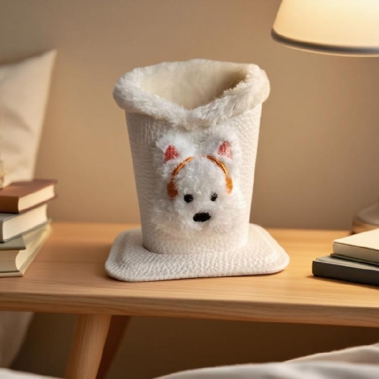 Soft Materials Versatile Plush Glasses Stand Pen Holder Desk Eyeglasses Organizer for Home Desktop Rack