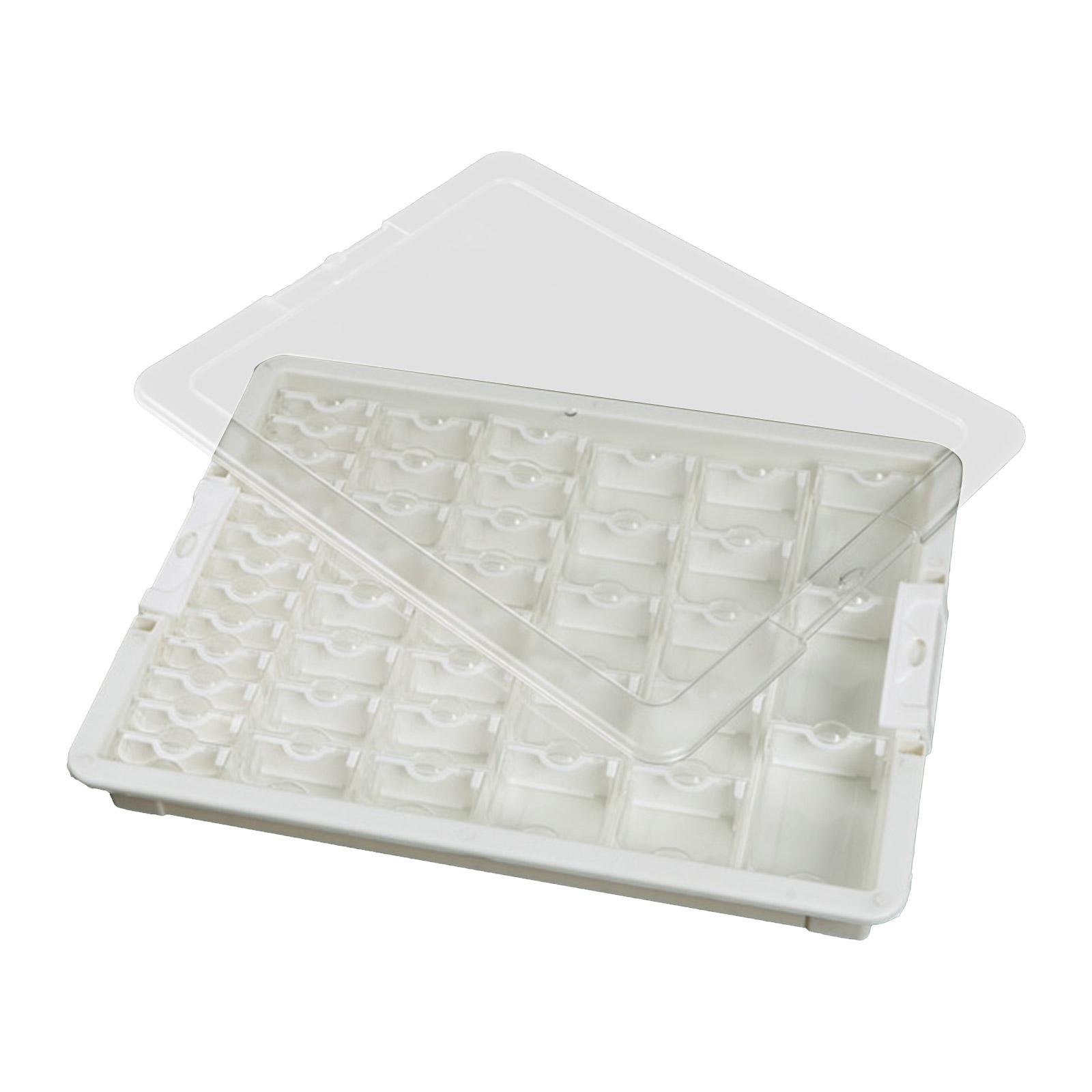 

Пластиковый бокс для сортировки бусин с отдельными отсеками Прозрачная крышка Сортировочный лоток для любителей изготовления ювелирных изделий A