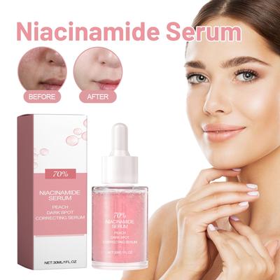 Peach 70% Niacinamide Serum, Brightening And Moisturizing Facial Serum, Used For Daily Cleansing And Beauty Of Facial Pigmentation 30ml