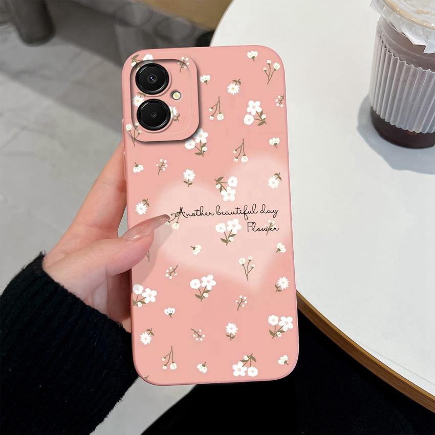 Fashion Case For Samsung A07 M07 F07 A25 A17 M17 F17 M36 F36 M56 S26 Plus Cute Cartoon Star Pattern Soft Liquid Silicone Phone Cover For Samsung Shell